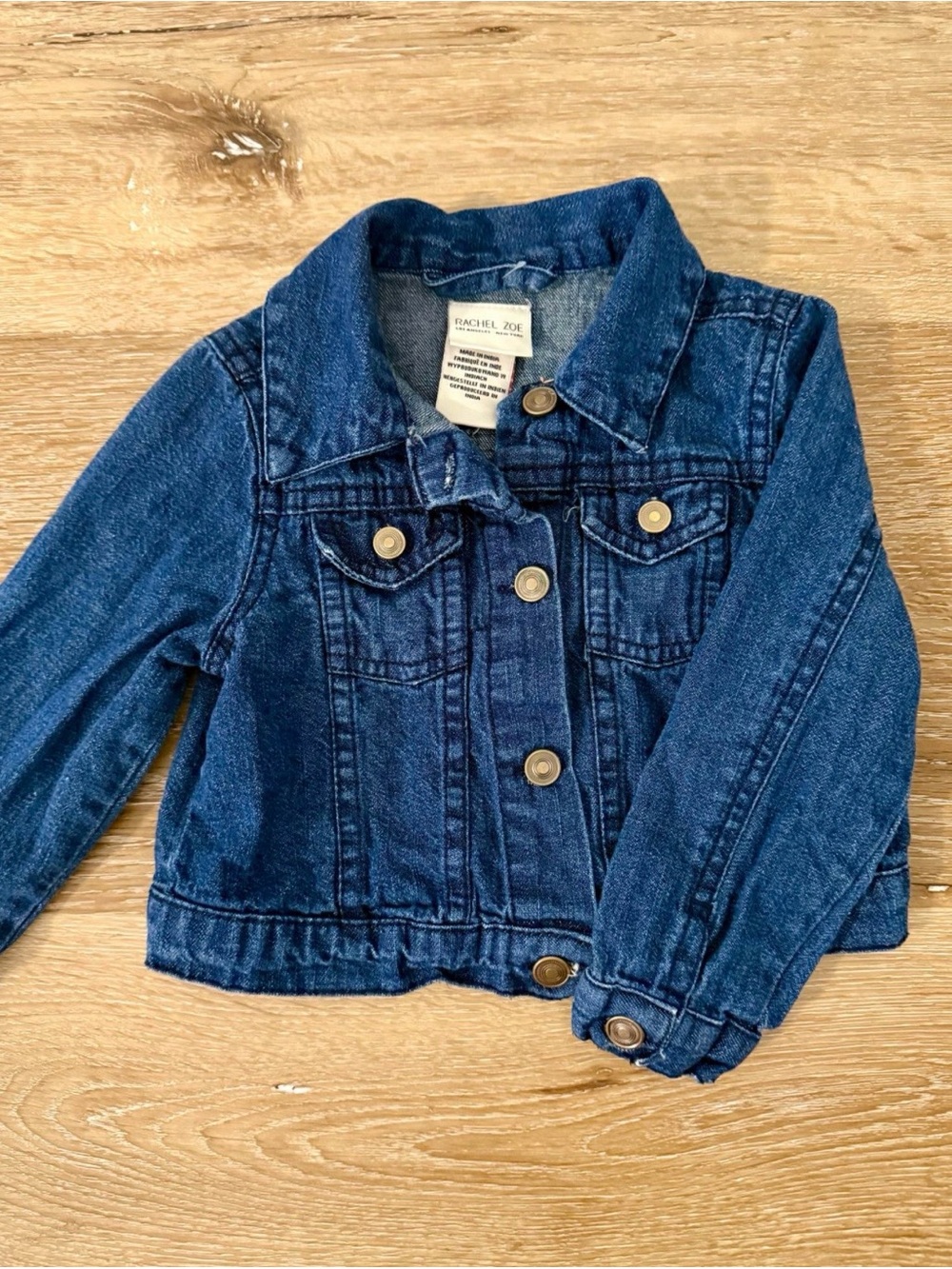 Rachel Zoe Girls Indigo Denim Trucker Jacket